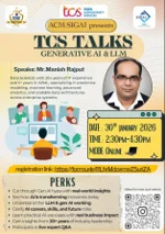 TCS AI Lecture Series - Mr. Manish Rajput - TCS Lucknow (30th Jan. 26)